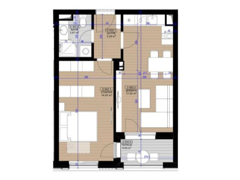 HARMONY RESIDENCE Zweizimmerwohnung