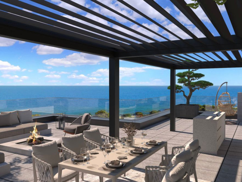 Luxuriöses 3-Zimmer-Apartment mit Panoramablick aufs Meer – Azur Panorama