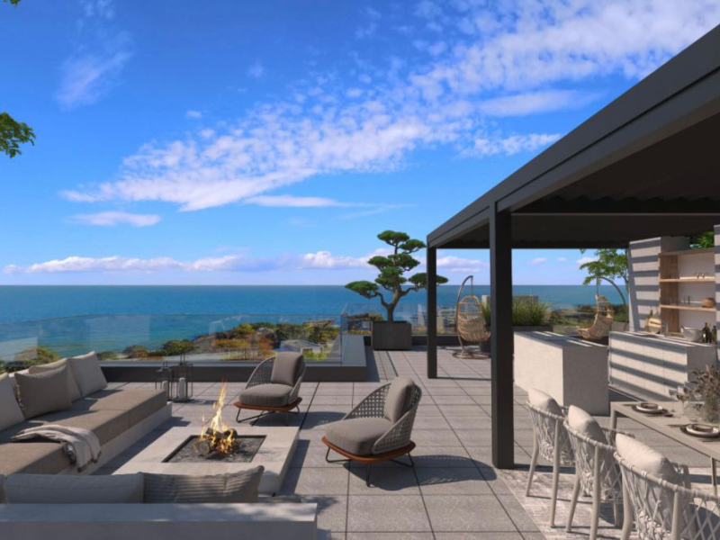 Luxuriöses 3-Zimmer-Apartment mit Panoramablick aufs Meer – Azur Panorama